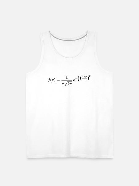 normal distribution - Men's Premium Tank - white