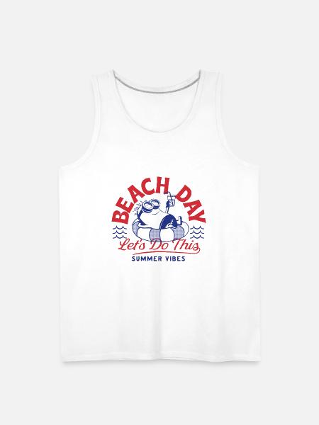 Minions Phil Beach Day Summer Vibes - Men's Premium Tank - white