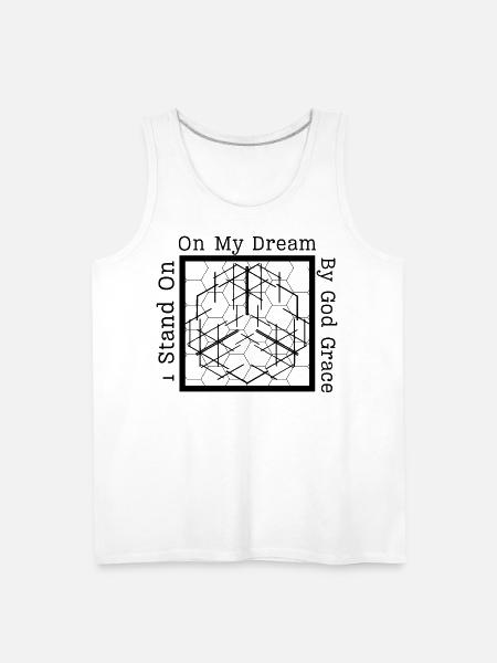 On My Dream Fractal Web - Men's Premium Tank - white