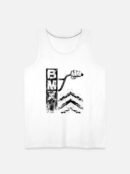 Behind Bmx Bars - Men's Premium Tank - white