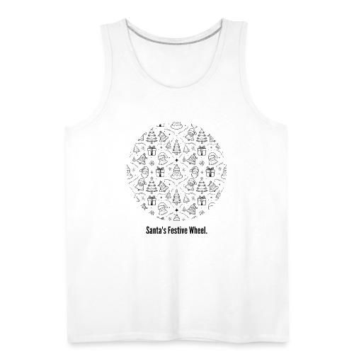 Santa's Festive Wheel T-Shirt - Men's Premium Tank