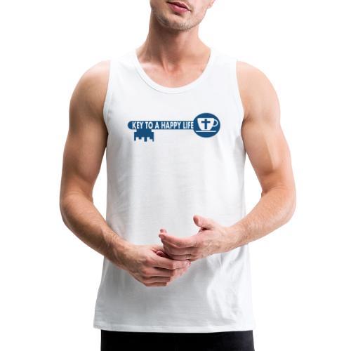 Jesus and Coffee the key to a happy life - Men's Premium Tank