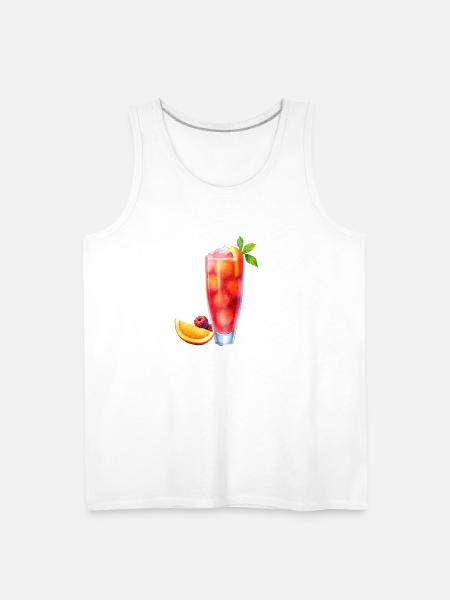 Berry Citrus Cocktail - Men's Premium Tank - white