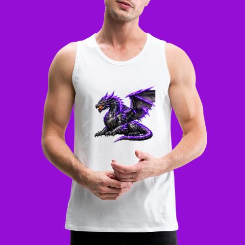 Neon Dragon at Rest - Men's Premium Tank