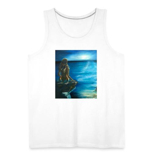 Mermaid over looking the sea - Men's Premium Tank