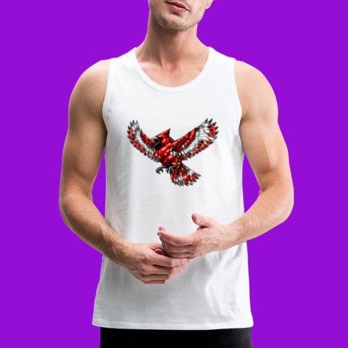 Cardinal in Flight - Men's Premium Tank
