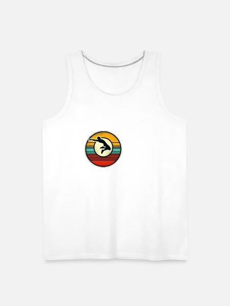 Long Jump - Men's Premium Tank - white