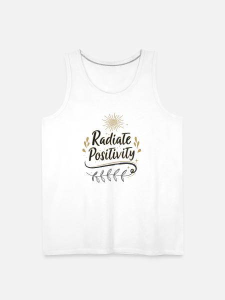 Radiate Positivity - Men's Premium Tank - white