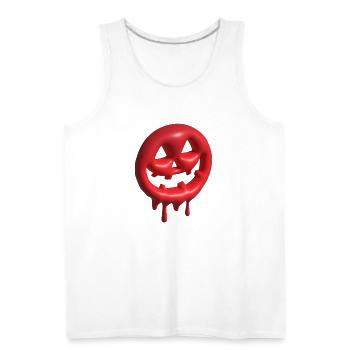 Pumpkin 3D - Men's Premium Tank - white - Front