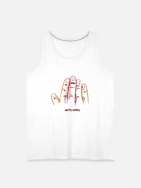 Finger Family - Men's Premium Tank - white
