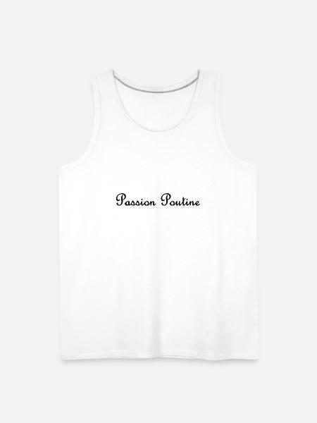 Poutine Passion - Men's Premium Tank - white