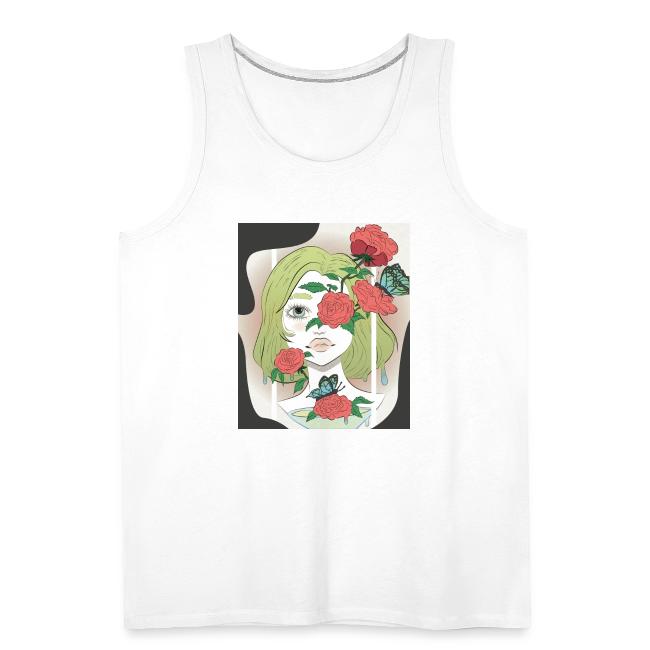 Girl with Rose Vine