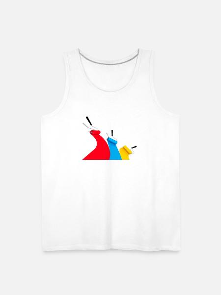 paint rollers - Men's Premium Tank - white