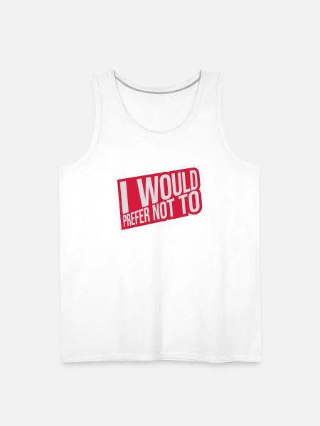 I prefer not to - Men's Premium Tank - white