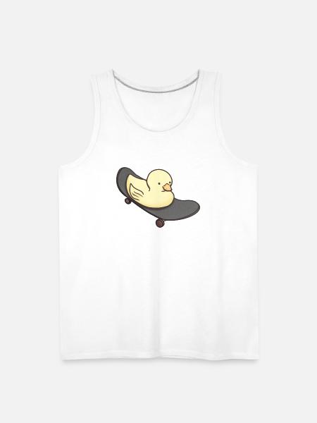 Skateboarding Ducky Vibes - Men's Premium Tank - white