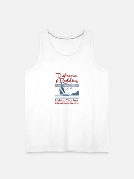 Dufresne and Redding Fishing Charters - Men's Premium Tank - white