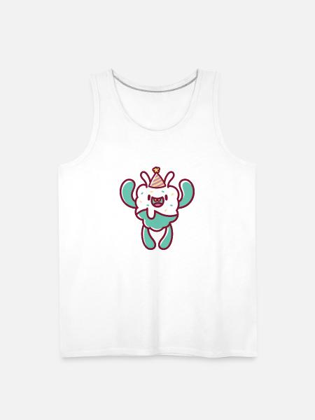 Green Monster Party 8 - Men's Premium Tank - white