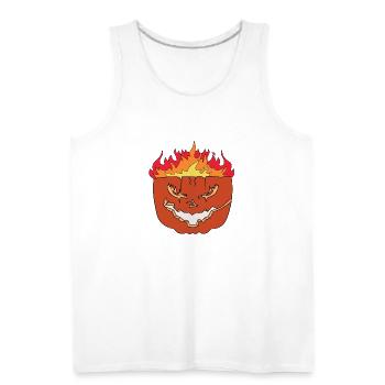 pumpkin halloween - Men's Premium Tank - white - Front