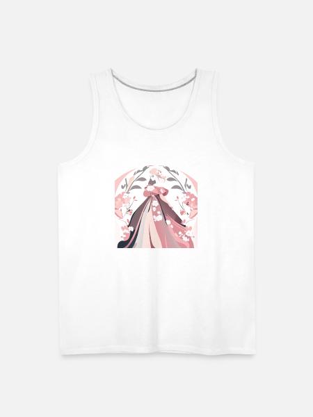 beautiful dress - Men's Premium Tank - white