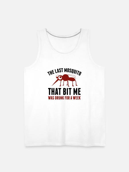 Drunk Mosquito - Men's Premium Tank - white
