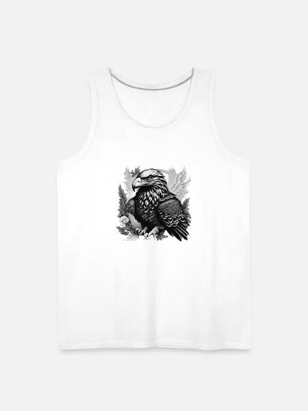 black and white eagle - Men's Premium Tank - white