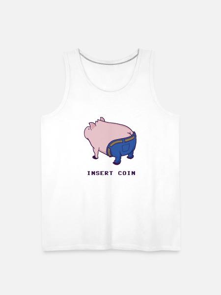 Insert Coin - Men's Premium Tank - white