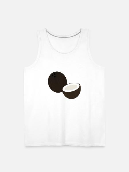 Coconut - Men's Premium Tank - white