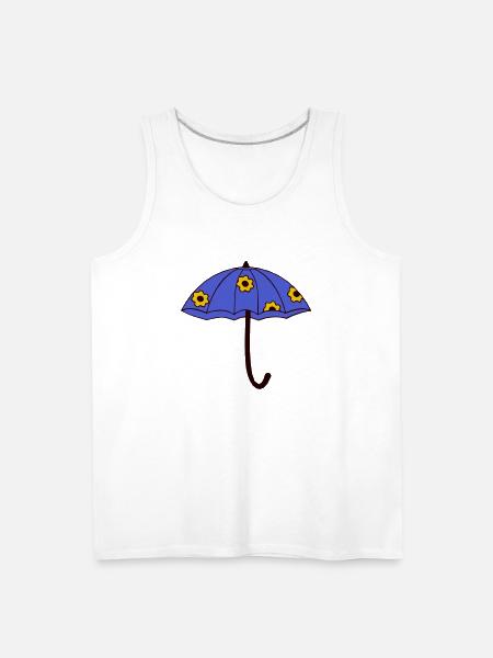 umbrella - Men's Premium Tank - white
