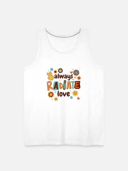 Always Radiate Love - Men's Premium Tank - white
