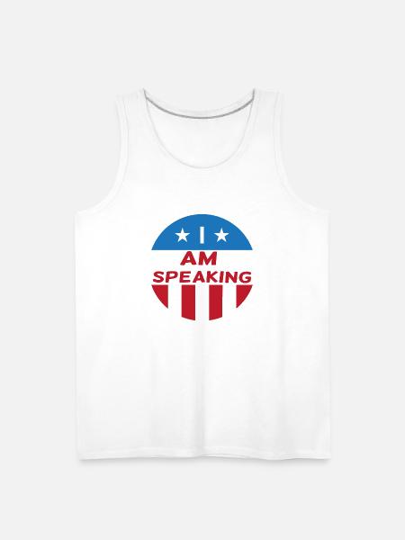I Am Speaking - Men's Premium Tank - white