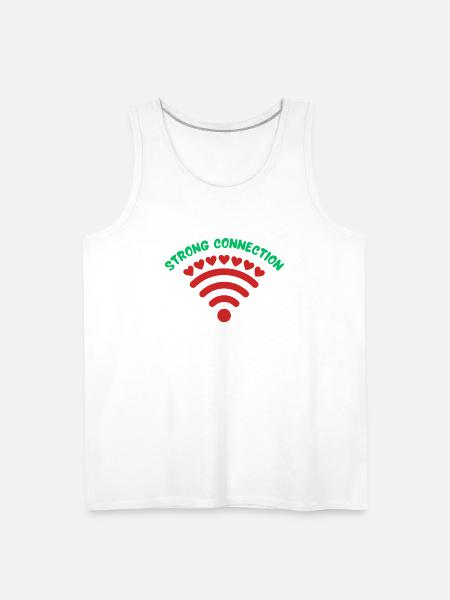 Strong connection - Men's Premium Tank - white