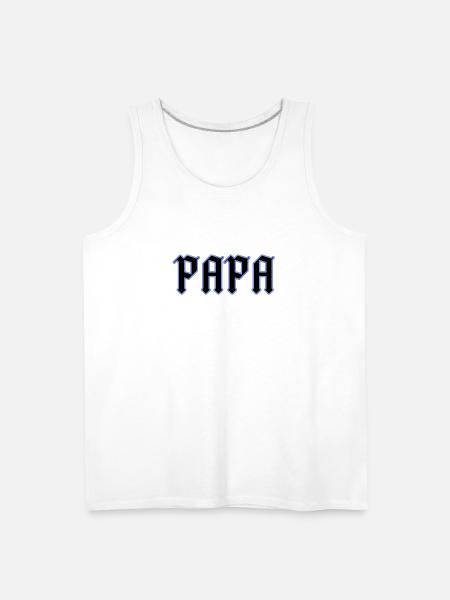 PAPA - Men's Premium Tank - white