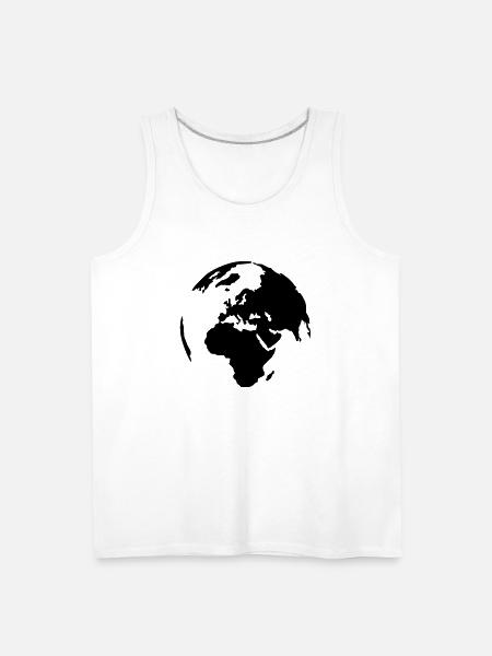 World - Men's Premium Tank - white