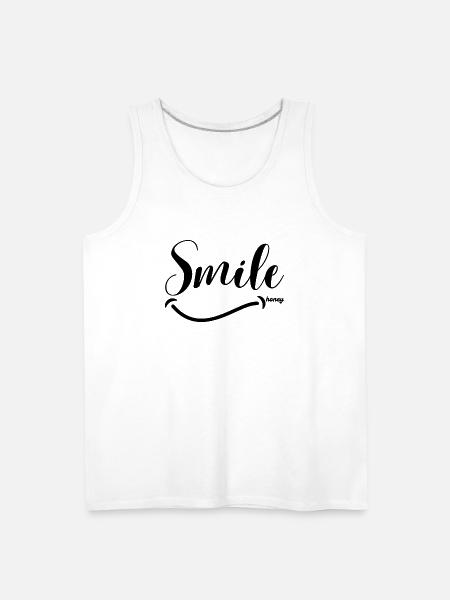 smile honey - Men's Premium Tank - white