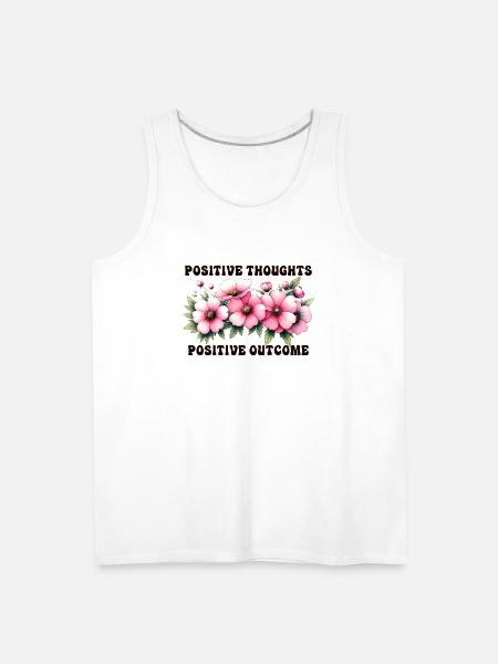 Positive Thoughts, Positive Outcome - Men's Premium Tank - white