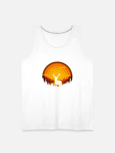 Deer shadow - Men's Premium Tank - white