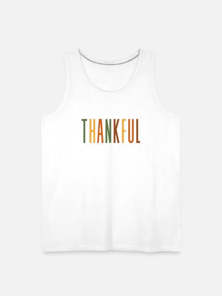 Thankful - Men's Premium Tank - white