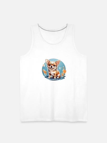 Lovely Chihuahua Dog - Men's Premium Tank - white