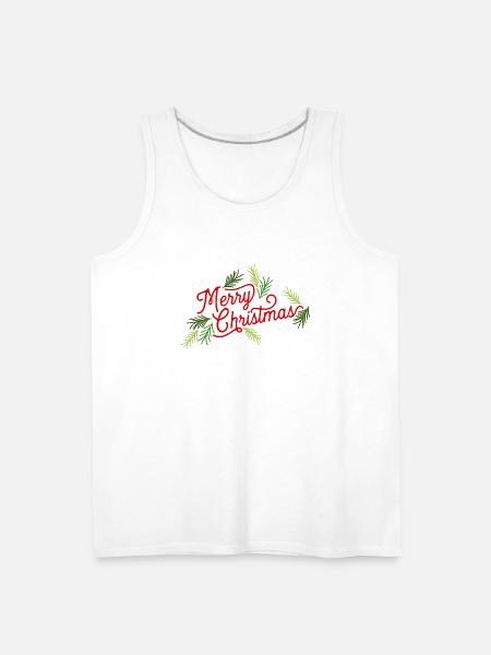 Pine Needles - Men's Premium Tank - white