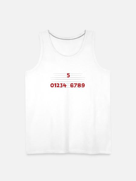 High Five - Men's Premium Tank - white