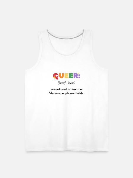 Queer - Men's Premium Tank - white