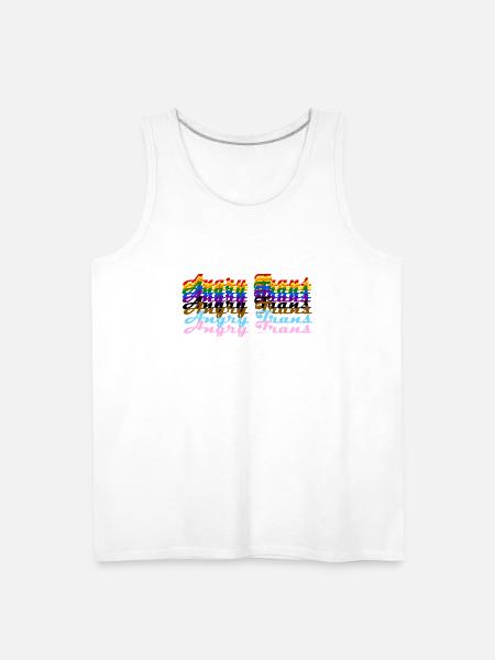Angry Trans - Men's Premium Tank - white