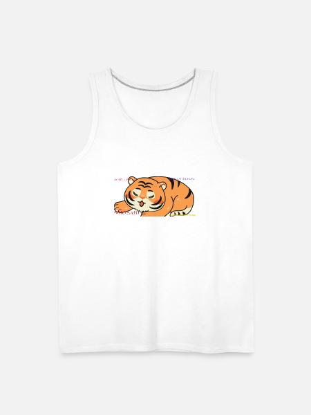 Tiger Advice - Men's Premium Tank - white