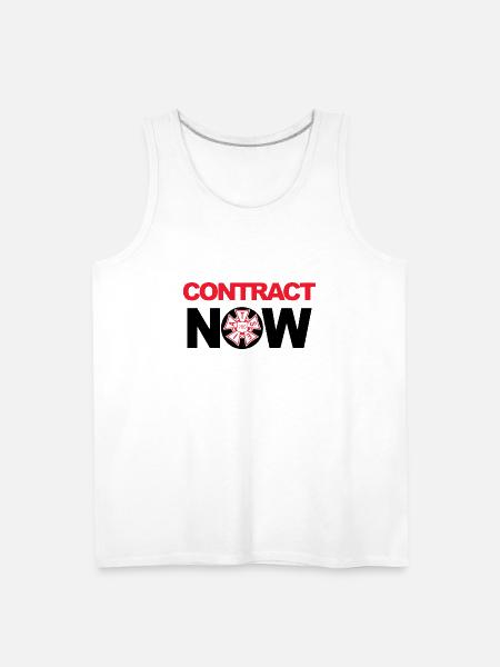 Contract now snl t shirt - Men's Premium Tank - white
