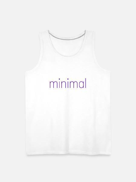 minimal. - Men's Premium Tank - white