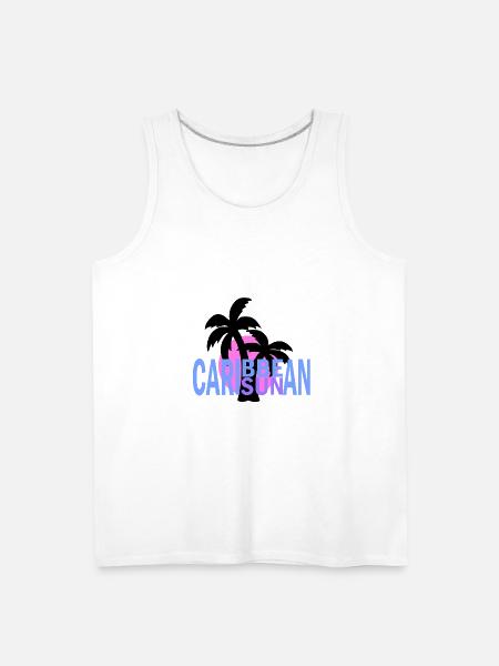 Caribbean Sun - Men's Premium Tank - white