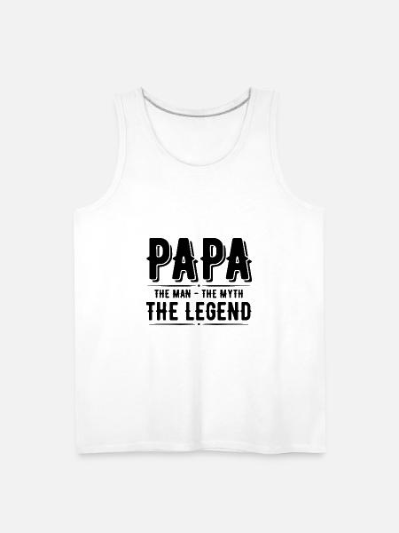 papa - Men's Premium Tank - white