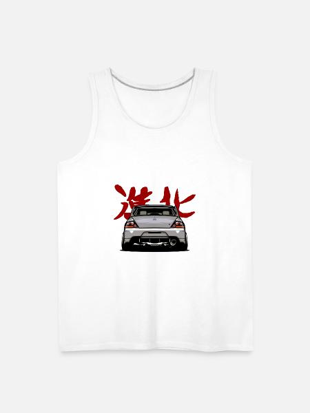 Mitsubishi Lancer Evolution - Men's Premium Tank - white