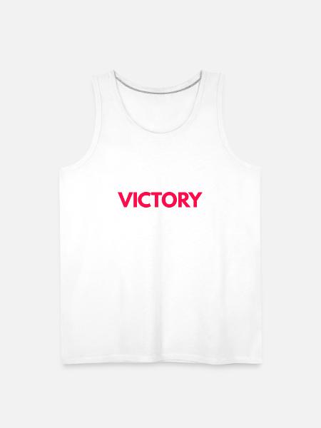 Victory - Men's Premium Tank - white