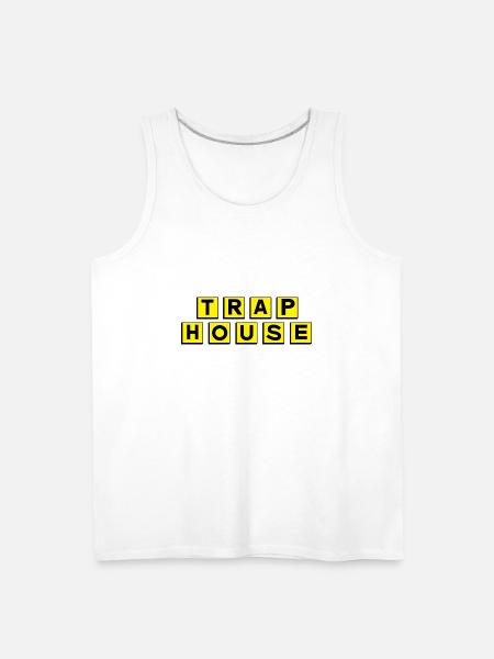 Trap House - Men's Premium Tank - white